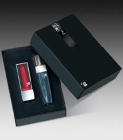 Aaron de Mey Paints Lips Black & Red at Lancôme 