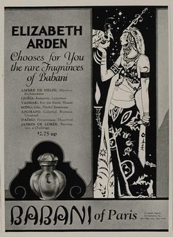 Elizabeth Arden Babani Adverts 1920-25: Mission Civilisatrice & Early Perfume Layering in 1925 {Perfume Adverts}