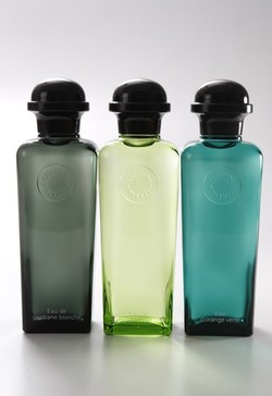 Hermes Eau de Pamplemousse Rose, Eau de Gentiane Blanche (2009) & Eau d'Orange Verte (1979): Chic Cologne Trio {New Perfumes}