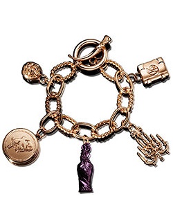 John Galliano Rose Gold Charm Bracelet {Fragrance News - Perfume Jewelry}