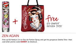 Free Ed Hardy Geisha Tote with Fragrance Purchase {Shopping Tip}