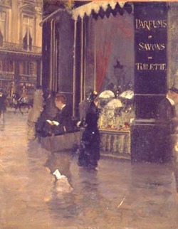 La Parfumerie Violet by Giuseppe De Nittis in 1880 {Perfume Images}
