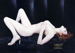 Ad for YSL Opium Perfume Deemed To Use Secret Junkie Code {Perfume Images & Adverts}