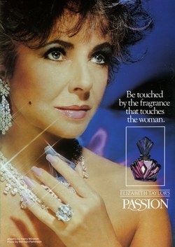 A Retrospective of Elizabeth Taylor in Fragrance Advertising {Perfume Images & Ads}