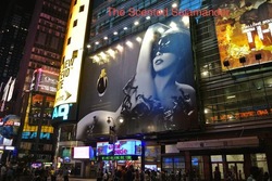Lady Gaga Fame Billboard in Times Square {Perfume Images & Ads}