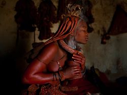 Himba Woman Perfuming Herself with Smoldering Herbs {Fragrant Images}