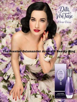 Dita Von Teese New FleurTeese Advert {Perfume Images & Ads}
