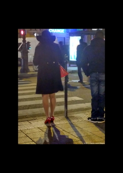 Red Patent Leather & Neons {Paris Photo}