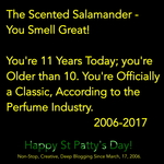 The Scented Salamander's 11th Anniversary Mark & Happy Saint Patrick's Day!
