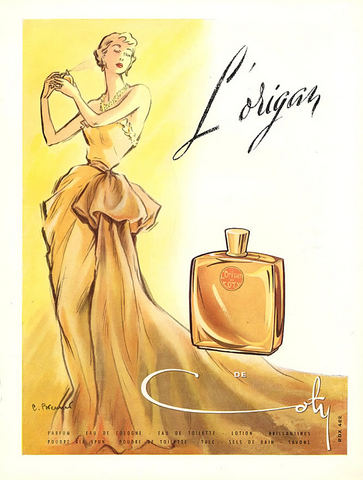 L'Origan Coty Ad 1950.jpg