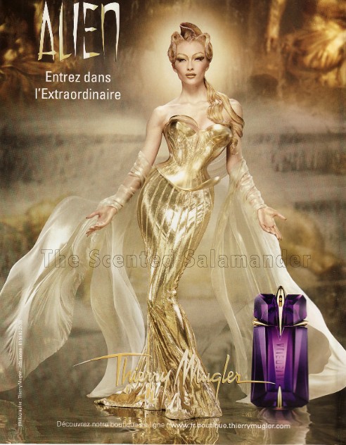 The spectacular new advert for Alien by Thierry Mugler: siren, goddess, 
