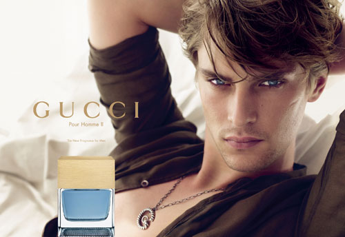  another advertisement for Gucci II Pour Homme