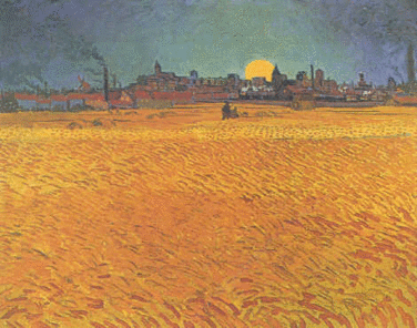 Sunset - Wheat Fields Near Arles.gif